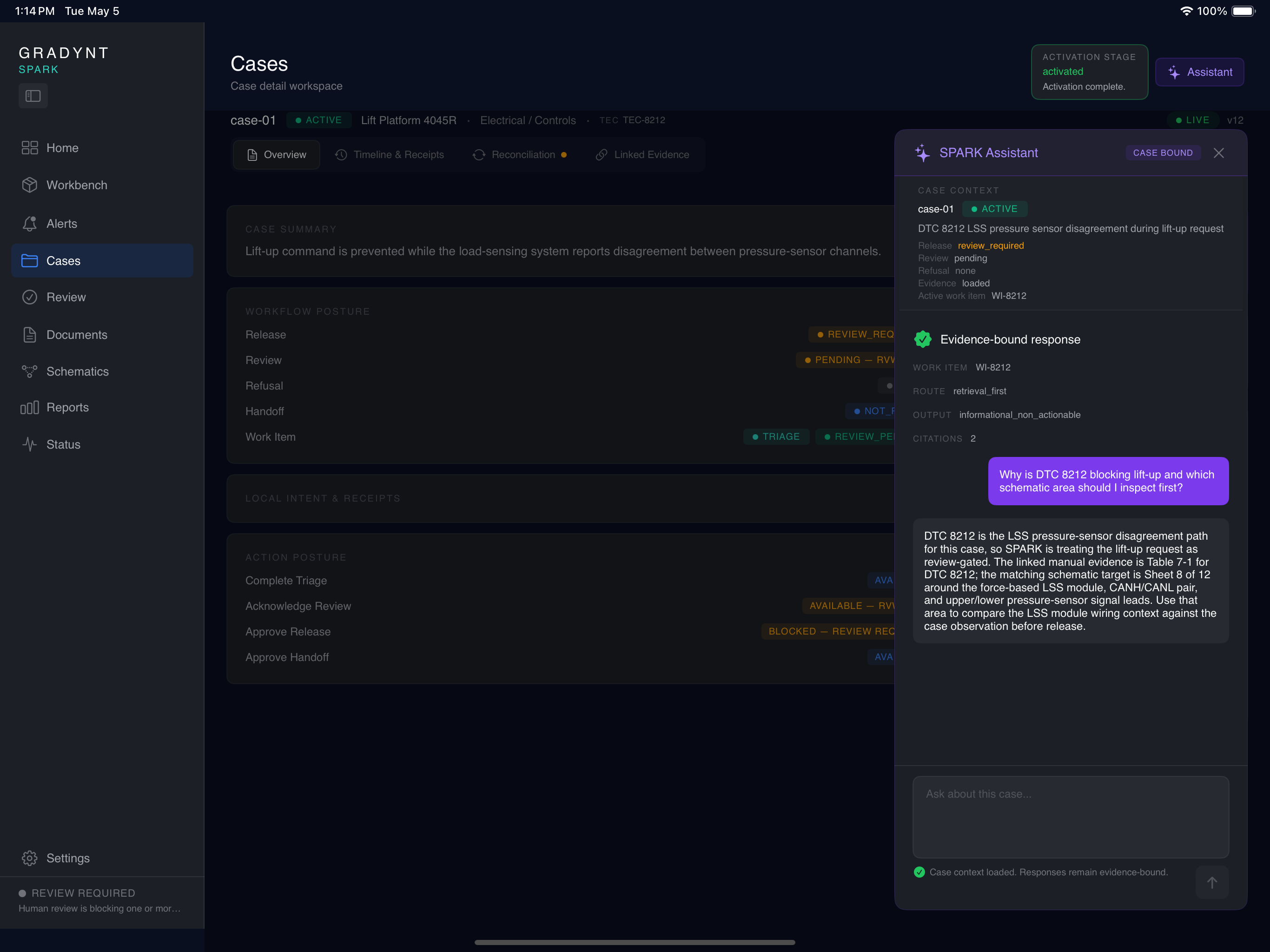 SPARK assistant screenshot